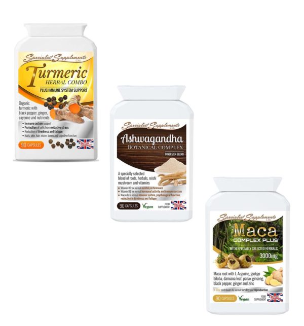 Maca-Turmeric-Ashwaghanda bundle